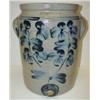 Image 1 : BLUE DECORATED STONEWARE WATER CROCK