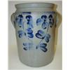 Image 4 : BLUE DECORATED STONEWARE WATER CROCK