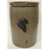 Image 1 : BLUE DECORATED STONEWARE CROCK