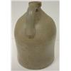 Image 4 : BLUE DEC. STONEWARE JUG W/HANDLE