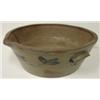Image 1 : BLUE DECORATED MILK BOWL W/SPOUT