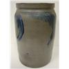 Image 1 : BLUE FEATHER DEC. STONEWARE CROCK