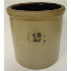 2 GALLON STONEWARE CROCK