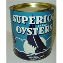 DOVER, DELAWARE OYSTER TIN