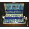 Image 1 : 101 PCS. OF TOWLE STERLING SILVER FLATWARE W/CASE