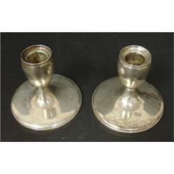 PR. OF FISHER STERLING SILVER CANDLEHOLDERS