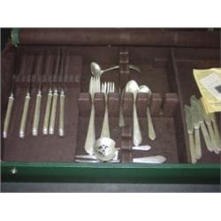 33 PCS. OF TREASURE STERLING SILVER FLATWARE
