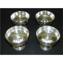 4 PREISNER STERLING SILVER SHERBETS