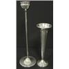 Image 1 : STERLING SILVER TRUMPET VASE & CANDLESTICK