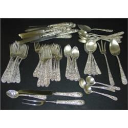 77 PCS. OF S. KIRK & SON STERLING SILVER FLATWARE