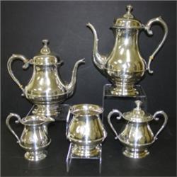 5 PC. STERLING TEA SERVICE