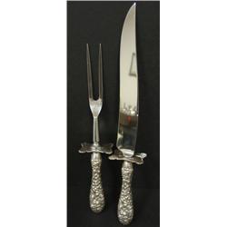STIEFF STERLING SILVER CARVING SET
