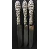 Image 1 : SET OF 3 STERLING SILVER BUTTER KNIVES