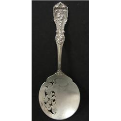 STERLING SILVER PIERCED SERVING SPOON