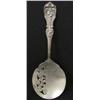 Image 1 : STERLING SILVER PIERCED SERVING SPOON
