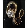 Image 1 : LADIES 14 KT. YELLOW GOLD DIAMOND RING