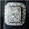 Image 1 : LADIES 14 KT. WHITE GOLD DIAMOND RING