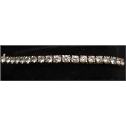 14 KT. YELLOW GOLD TENNIS BRACELET