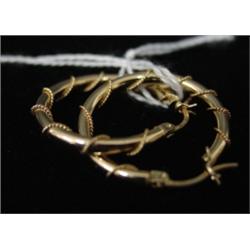 14 KT. GOLD HOOP EARRINGS