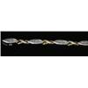 Image 4 : LADIES GOLD TENNIS BRACELET WITH DIAMONDS