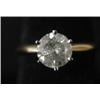 Image 1 : 14 KT. YELLOW GOLD DIAMOND SOLITAIRE RING