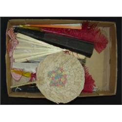 11 ASSORTED HAND FANS