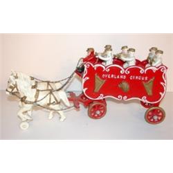 CAST IRON HORSE DRAWN CART