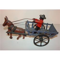 CAST IRON DONKEY DRAWN CART