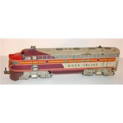 UNIQUE-ART ROCK ISLAND TRAIN ENGINE TOY
