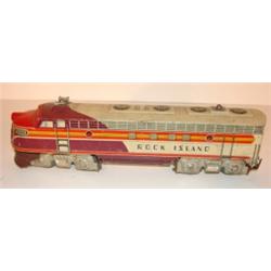 UNIQUE-ART ROCK ISLAND TRAIN ENGINE TOY