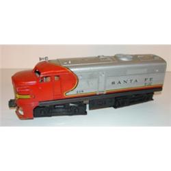 LIONEL SANTA FE NO. 218 TRAIN ENGINE