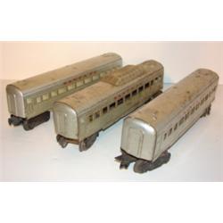 3 MARX SANTA FE NO. 3152 PASSENGER CARS