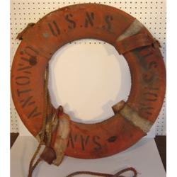 ORANGE CANVAS NAUTICAL LIFE RING