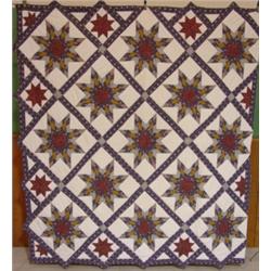 STAR PATTERN SUMMERTIME QUILT