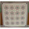 Image 1 : FLORAL DECORATED STAR PATTERN QUILT
