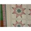 Image 2 : FLORAL DECORATED STAR PATTERN QUILT