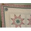 Image 3 : FLORAL DECORATED STAR PATTERN QUILT