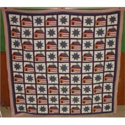 AMERICANA DECORATED SUMMERTIME QUILT