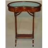 Image 1 : INLAID GLASS TOP SEWING STAND