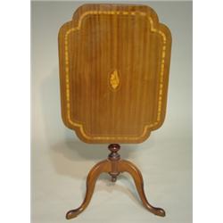 CUSTOM MADE INLAID TILT-TOP TABLE