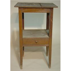 PRIMITIVE STAND WITH SINGLE DRAWER