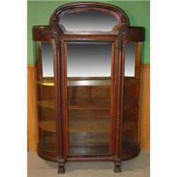 ORNATE OAK CHINA CLOSET