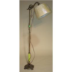 ART DECO JADEITE FLOOR LAMP