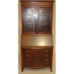 MAHOGANY HEPPLEWHITE STYLE SECRETAIRE