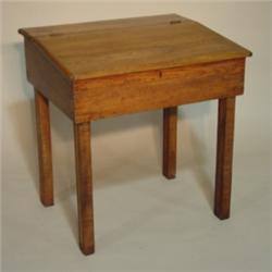 PRIMITIVE SCHOOL DESK WITH LEGS