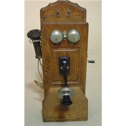 OAK WALL MOUNTED TELEPHONE