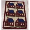 Image 1 : HOOKED RUG WITH HOUSE DECORATION