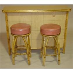 HAYWOOD WAKEFIELD BAR SET