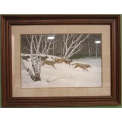 COHELEACH, GUY PRINT OF WOLVES