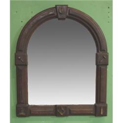 VICTORIAN WALNUT MASONIC MIRROR